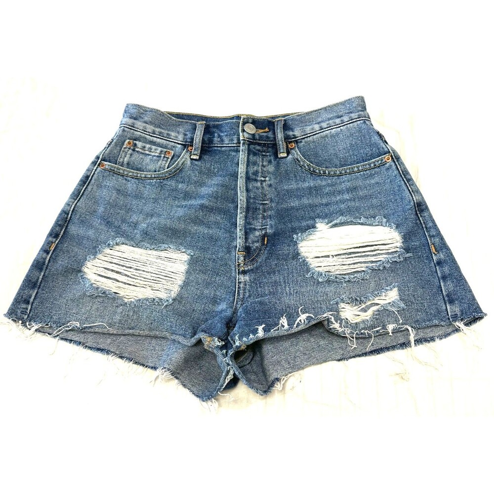 PACSUN ULTRA HIGH RISE WOMENS VINTAGE JEANS SHORTS SIZE 25